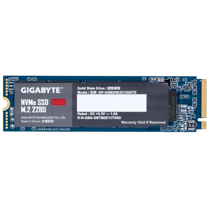Solid-State Drive (SSD) Gigabyte M.2 Nvme PCIe Gen 3 SSD 512GB GA-SSD-M2-NVME-512GB