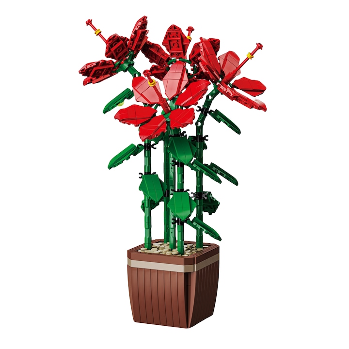 Конструктор WALALLA Creative Bouquet, 926 части, многоцветен