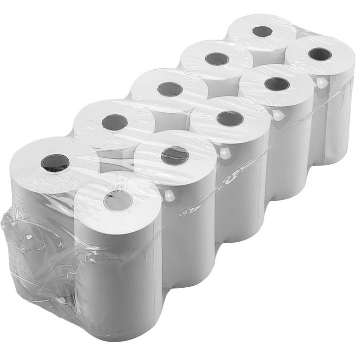 Role hartie termica, Netuno, 57mm, 20m, 10 role/pachet