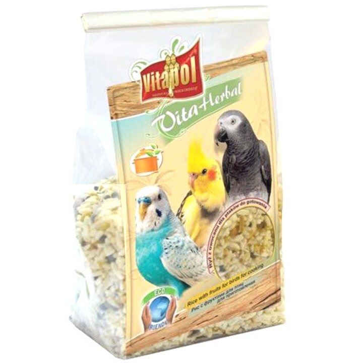 Hrana pentru papagali Vitapol, mix cu fructe pentru gatit, banana, mar, merisoare, arahidesi ananas