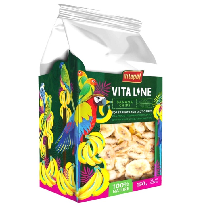 Vitapol Vitaline banánchips papagájoknak 150g