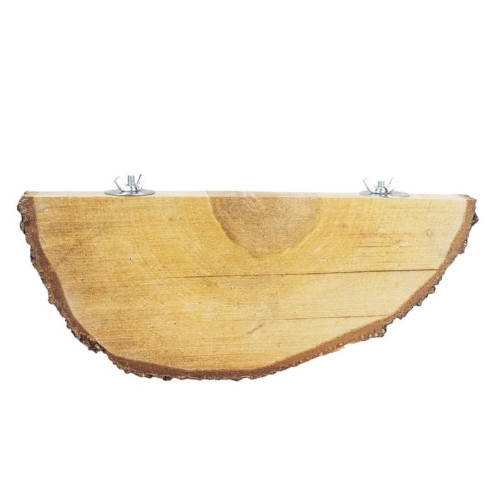 Masa din lemn de mesteacan pentru papagali, Greenwood, 35cm, natural
