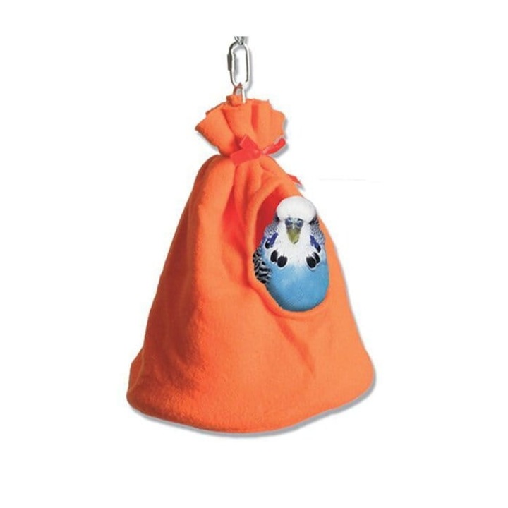Играчка за малки папагали Greenwood Sleepy Teepee, полар, 11x16см
