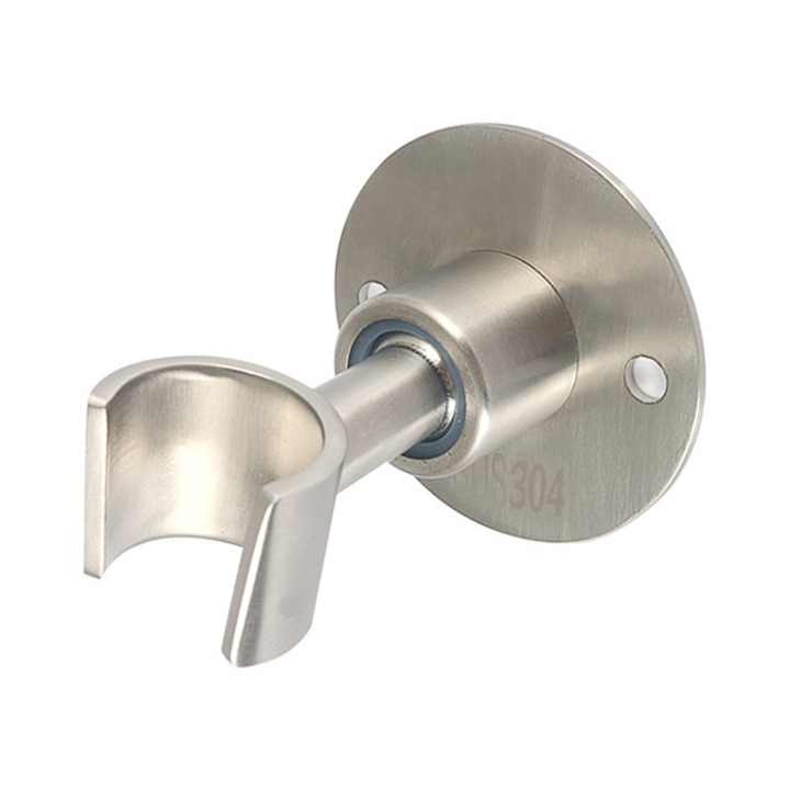 Регулируем държач за душ слушалка Tebnaild, метален, въртящ се, сребрист