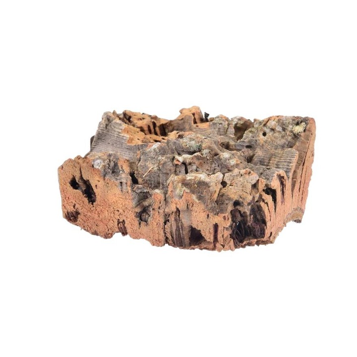 Asternut din Coaja de Stejar, Greenwood, Lemn, 12 x 6 cm, Pentru Papagali Mici si Medii, Maro