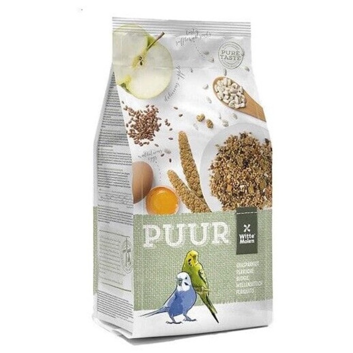 Hrana pentru papagali WITTE MOLEN, Puur Budgie, bogata in seminte si vitamine, 2kg