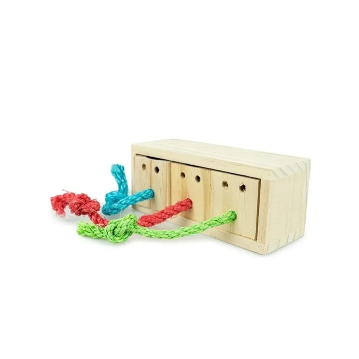 Комплект от 3 играчки за папагали, Parrot Planet, интелигентна стимулация, многофункционален, за големи и средни папагали, 15,5x5,5 cm