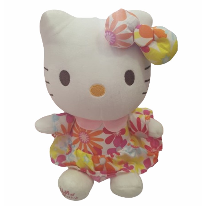 Jucarie de plus, Model Hello Kitty, 27 cm, Multicolor