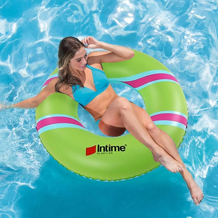 Colac gonflabil cu model INTIME, PVC, 450gr, 90 cm, YT316B