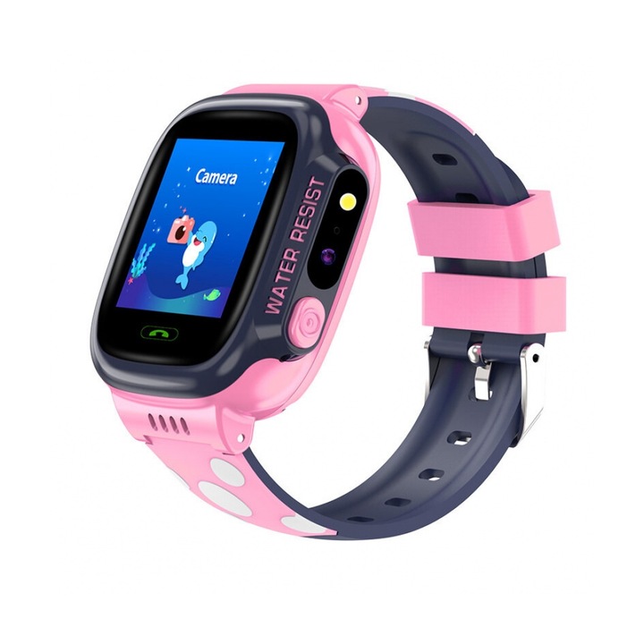 Y92 Gyerek okosóra, SIM foglalat, SOS funkció, Kamera, GPS, Beszélgetések, Rózsaszín