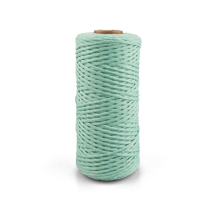 Шнур за макраме, Netuno, WeBa, 100% памук, обикновено усукан, 2mm x 150m, мента