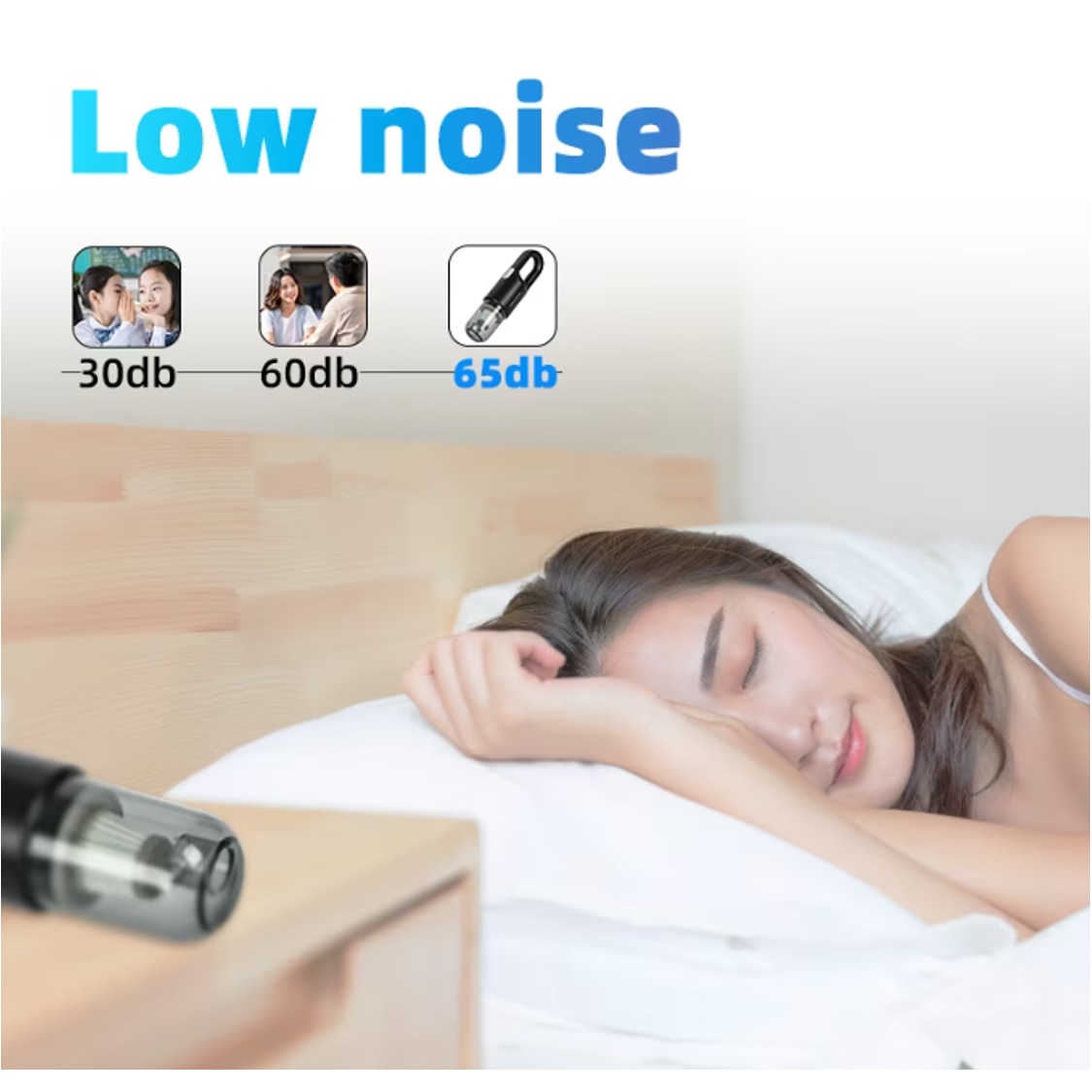 Aspirator de mana SINZO pentru Masina si Uz casnic, Fara fir, Reincarcabil, 11.1V, 0.7l, Putere 8.000 PA, Autonomie 35 minute, 6000 mAh, cu filtru HEPA, Negru Electro Punk