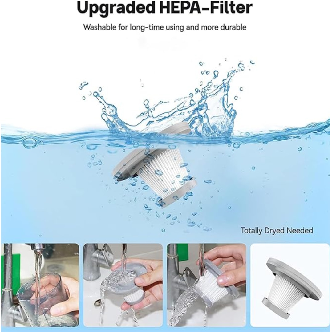 Aspirator de mana SINZO pentru Masina si Uz casnic, Fara fir, Reincarcabil, 11.1V, 0.7l, Putere 8.000 PA, Autonomie 35 minute, 6000 mAh, cu filtru HEPA, Negru Electro Punk