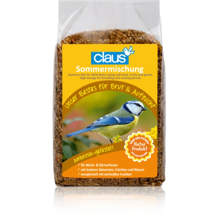 Hrana pentru pasari europene CLAUS Summer Mix, mix energizant, fara zahar si conservanti, 700g