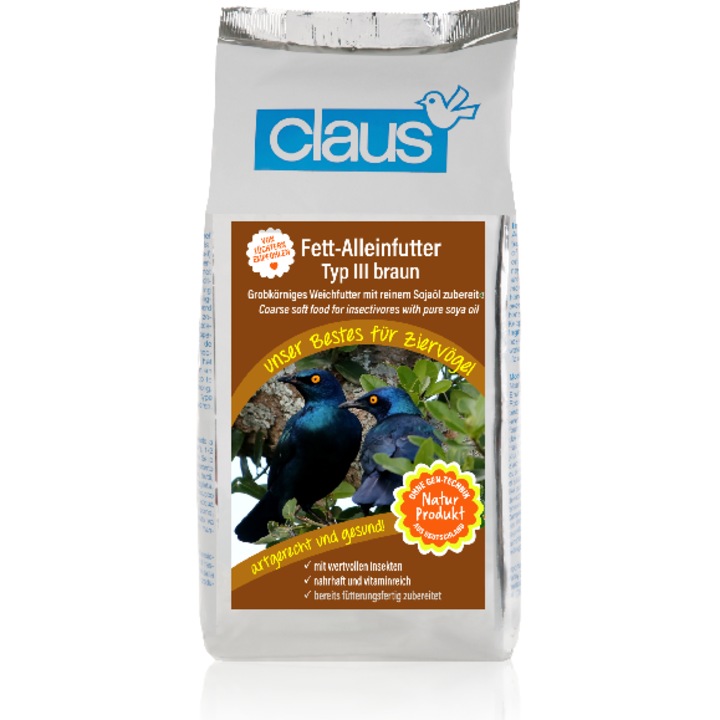 Hrana CLAUS pentru pasari salbatice, amestec de proteine, 500g, bogata in proteine, grasimi esentiale, supliment alimentar