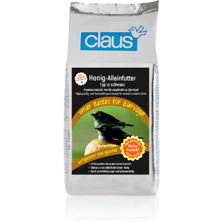 Hrana pentru pasari exotice, CLAUS, cu miere pura, 500 g