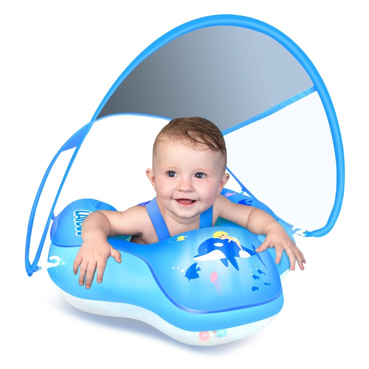 Úszónadrág babáknak, fényvédő UPF50+, megfordítható, biztonságos anyagból, kivehető tetővel, többszínű