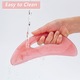 2 pár gua sha masszázs készlet, JENUOS, arc- és testmasszázshoz, rózsaszín