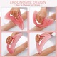 2 pár gua sha masszázs készlet, JENUOS, arc- és testmasszázshoz, rózsaszín
