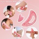 2 pár gua sha masszázs készlet, JENUOS, arc- és testmasszázshoz, rózsaszín
