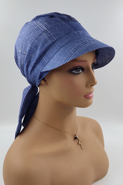 Turban Cleo C-64 jeans albastru