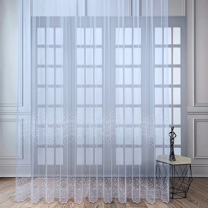 Draperii Satin, Summer brodata, 400x160 cm