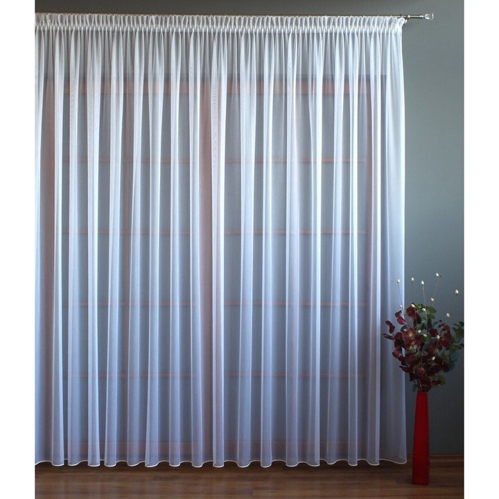 Perdea, Jacquard, 500 x 250 cm, Alb