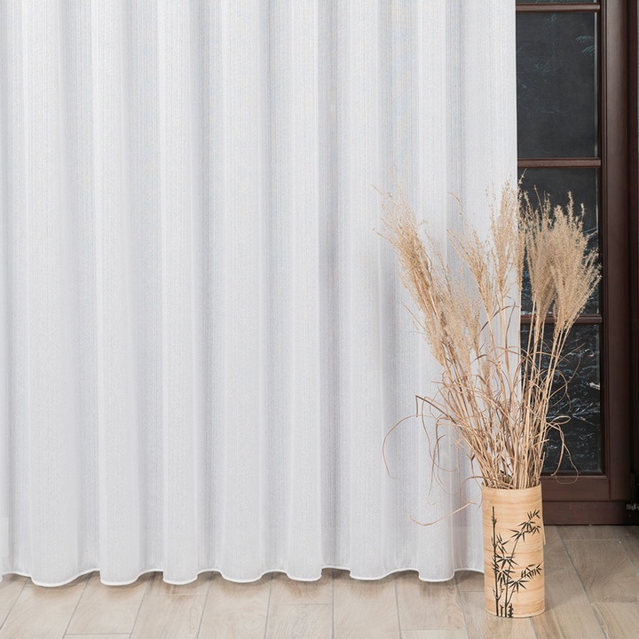 Perdea groasa Juliana, cu fir de plumb, alba, 400x280cm