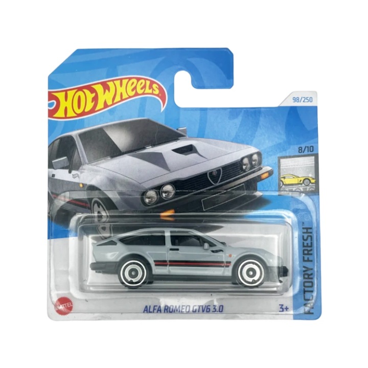 Hot Wheels Alfa Romeo GTV6 3.0 autó, szürke, 1:64