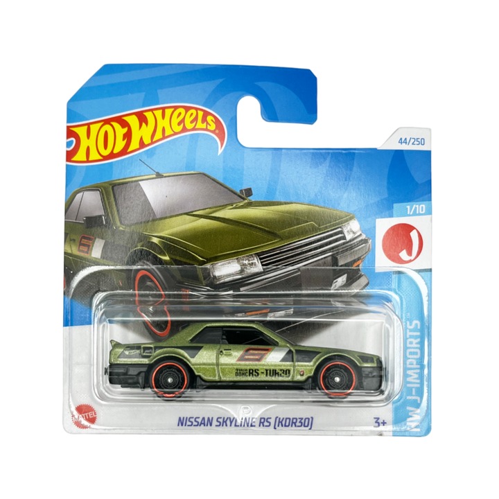 Количка Hot Wheels Nissan Skyline RS (KDR30), зелен, 1:64
