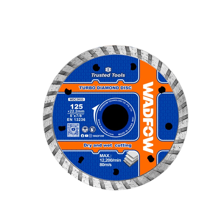 Wadfow betonvágó korong, 125x22,2 mm méret