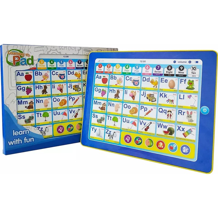 Tableta Interactiva Educativa, Invatare Limba Engleza, Plastic, 3ani+