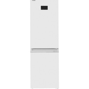 Combina frigorifica Toshiba GR-RB449WE-PMJ(51), 338 l, No Frost, Clasa E, Afisaj LED, Control electronic, Iluminare LED, H 185.8 cm, Alb