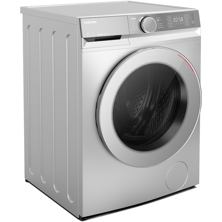 Пералня Toshiba TW-BK100GF4, 9 кг, 1400 об/мин, Клас A, Инверторен мотор, Функция с пара, UFB технология, Wi-Fi, Бял