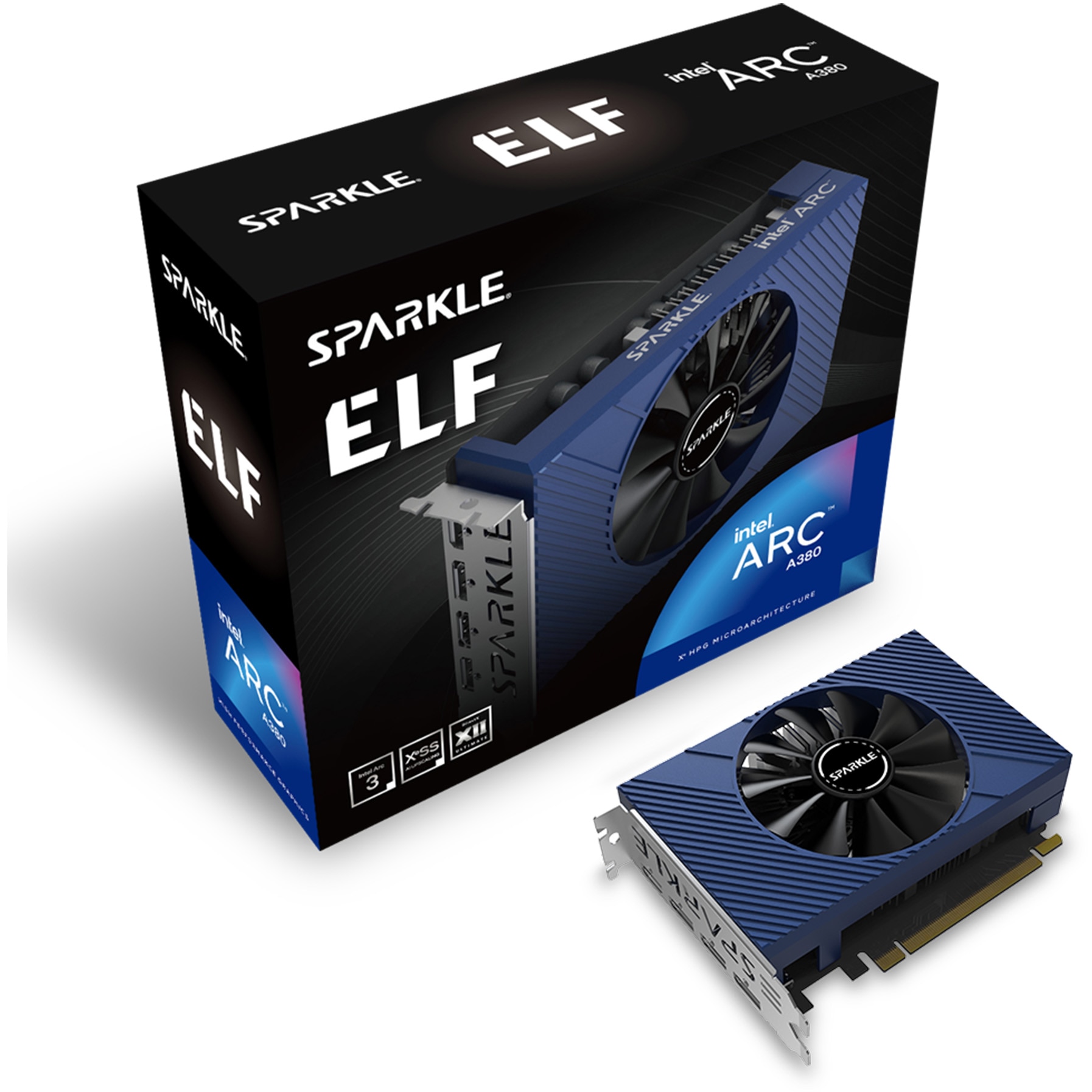 Placa video Sparkle Intel ARC A380 ELF, 6GB GDDR6, 96-bit
