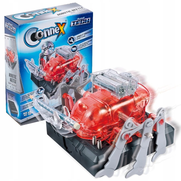 Робот Dumel, Tech Connex, Beetle, Creative, Комплект за сглобяване, 8 години+