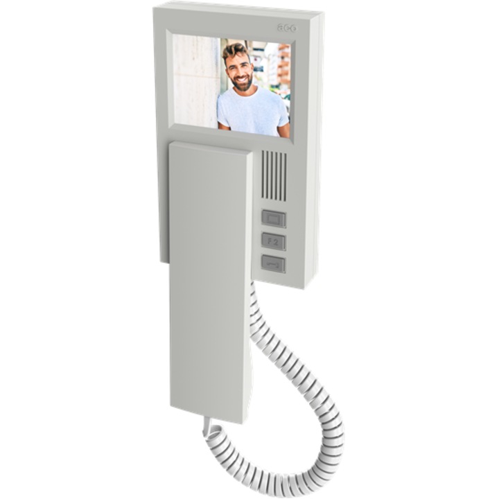 Monitor videointerfon ACO INS-MPR 4", LCD TFT, suport brama, 104x284x40mm
