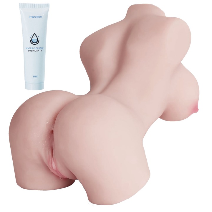 Женска кукла, Hggzeg, Нормален пол, Анатомичен дизайн на бедрата, Лесен за почистване, Водоустойчив, TPE, 31×18×11 cm