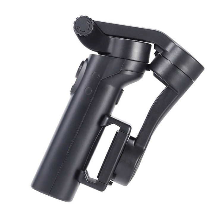 Selfie Stick cu Face Tracking Module, OPTIM SOLUTION, Gimbal+ pe 3 Axe, Stabilizator Video, Remote Control, Anti-Shake System, Inception Mode, Design Compact, Joystick, Negru