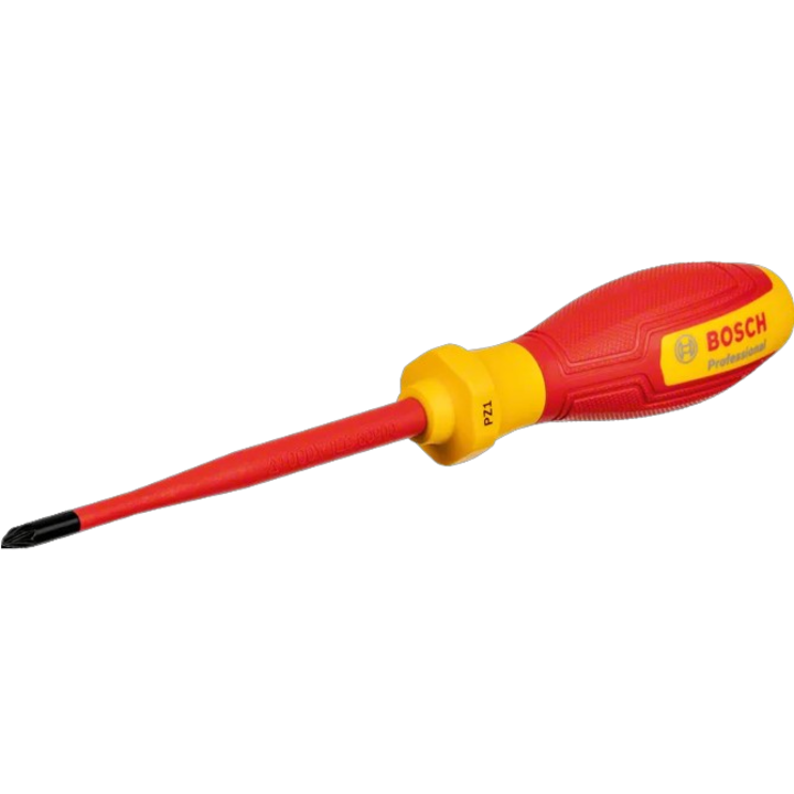 Szigetelt csavarhúzó VDE 1000V BOSCH Professional, keresztprofil, PZ1 x 100 mm