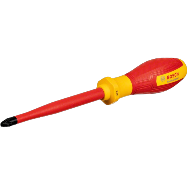 VDE 1000V BOSCH Professzionális szigetelt csavarhúzó, keresztprofil, PZ3 x 125 mm