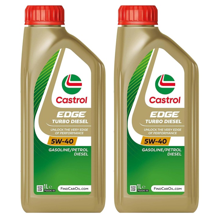 Pachet 2 litri Ulei Castrol Edge Turbo Diesel 5W40
