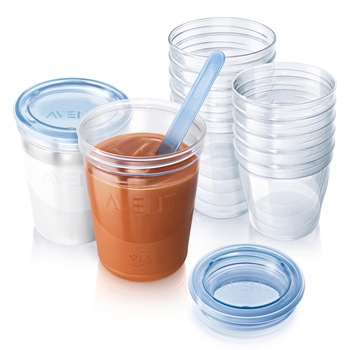 Recipiente pentru stocarea laptelui Philips-AVENT SCF615/10, 180ml Recipiente pentru stocarea laptelui Philips-AVENT SCF615/10, 180ml