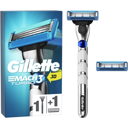 Aparat de ras Gillette Mach3 Turbo + 1 rezerva
