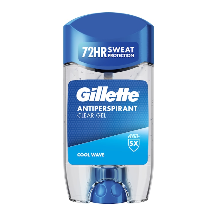 Deodorant antiperspirant stick Gillette Clear gel Cool Wave, 70ml