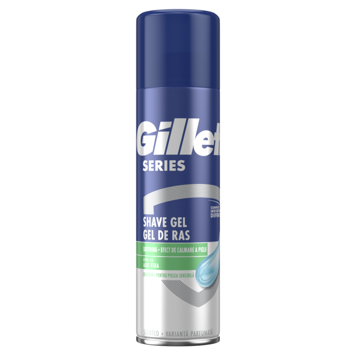 Gel de ras Gillette Series Sensitive, 200 ml