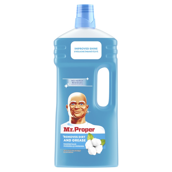 Универсален почистващ препарат Mr. Proper Cotton Flowers, 1.5 л