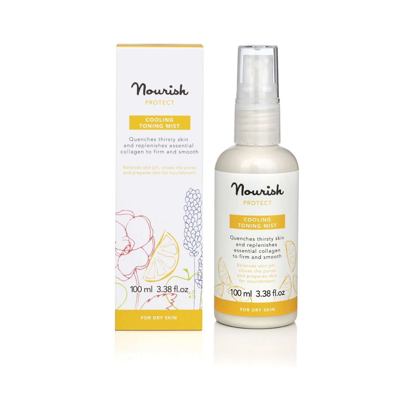 Nourish - Lotiune tonica bio cu citrice pentru ten uscat