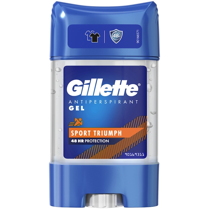 Дезодорант гел против изпотяване Gillette Power Clear Gel Triumph Sport, 70 мл