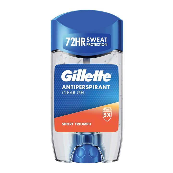 Deodorant antiperspirant stick Gillette Clear gel Sport Triumph, 70ml